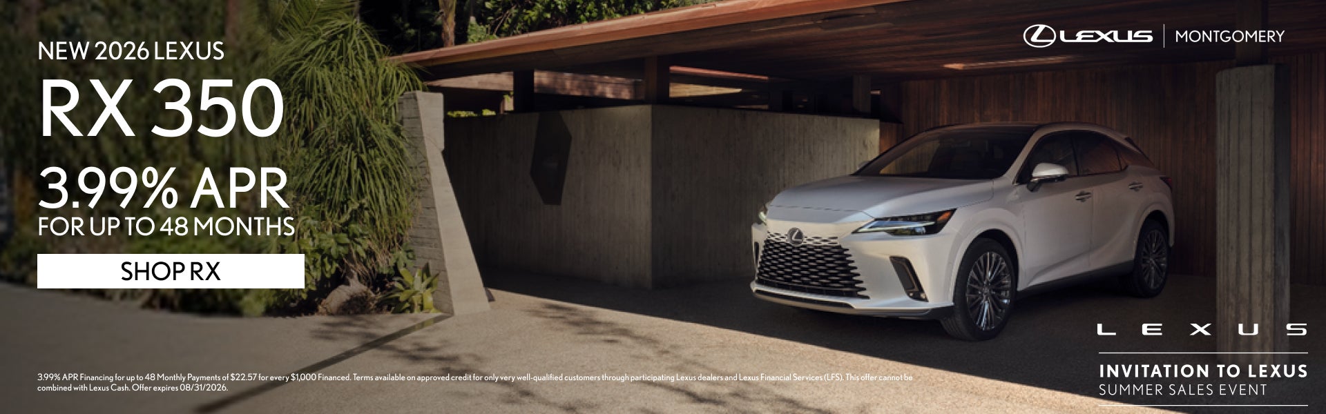 NEW 2026 LEXUS RX 350