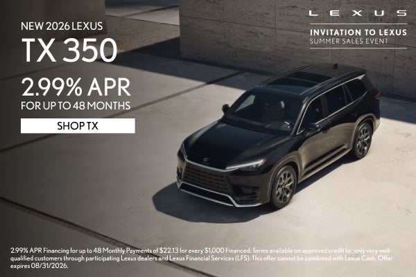 NEW 2026 LEXUS TX 350